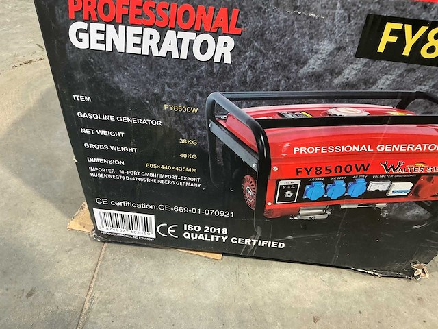 2025 walter stahl fy8500w stroomgenerator - afbeelding 3 van  5