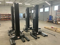 2025 wolf tools wttl5500w set van 4 5,5 ton mobiele hefkolommen hefbrug - vrachtwagenbrug (4x) - afbeelding 1 van  2