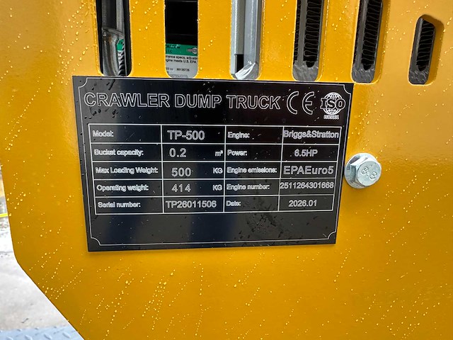 2026 - tp500 - rupsdumper - afbeelding 24 van  31