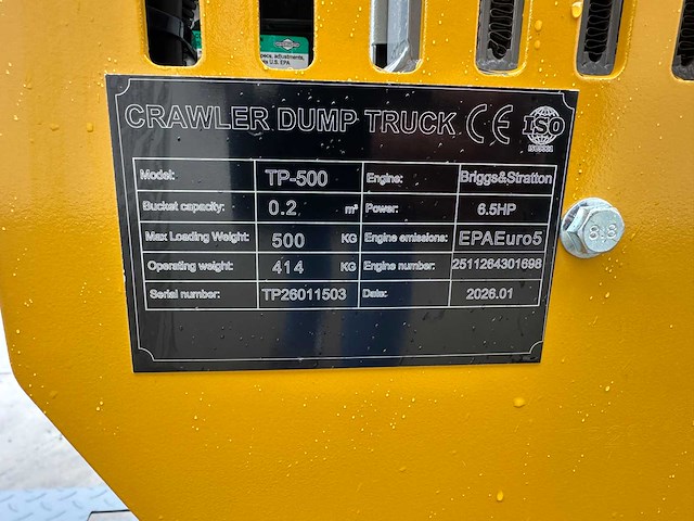2026 - tp500 - rupsdumper - afbeelding 25 van  32