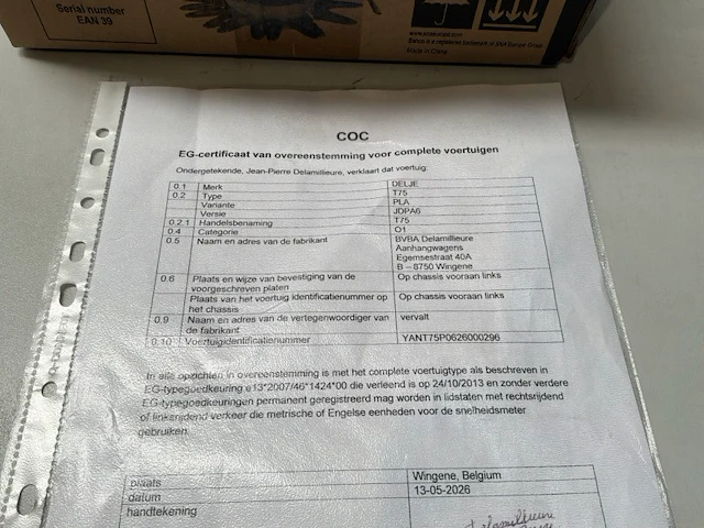 2026 delje aanhangwagen (ongebruikt) - afbeelding 5 van  13