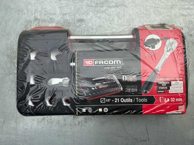 2026 facom sl.dbox1 steek- en ringsleutel set 1/2" - afbeelding 1 van  2
