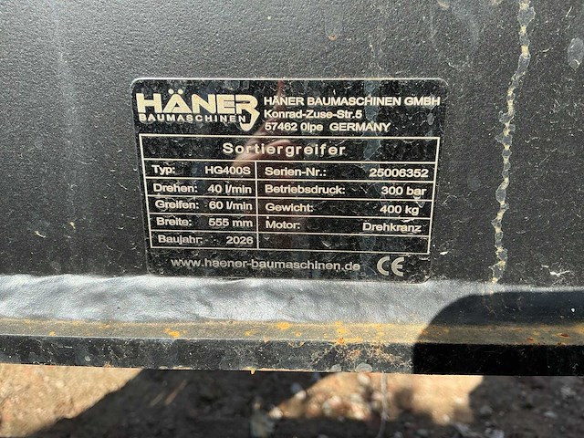 2026 häner hg400s sorteergrijper - afbeelding 7 van  8