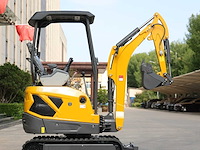 2026 huayee minigraafmachine - 1.800 kg – kubota 3-cilinder – knikarm – snelwissel – 2 bakken - afbeelding 12 van  15