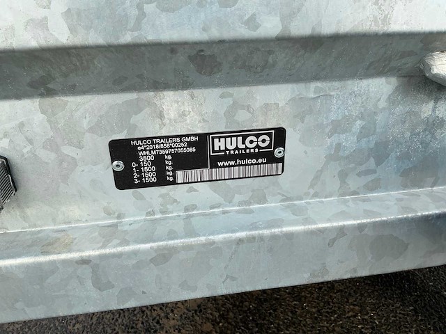 2026 hulco hdkkv platteau aanhangwagen *ongebruikt/garantie* - afbeelding 5 van  14