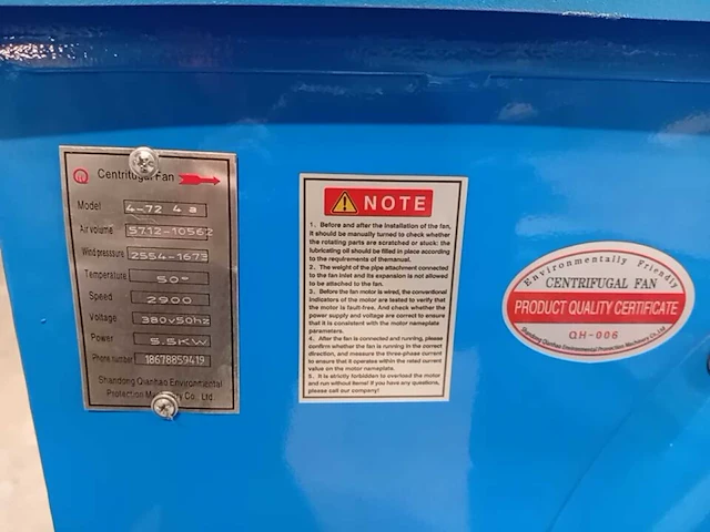 2026 industriële centrifugale ventilator afzuiger voor damp - afbeelding 4 van  4