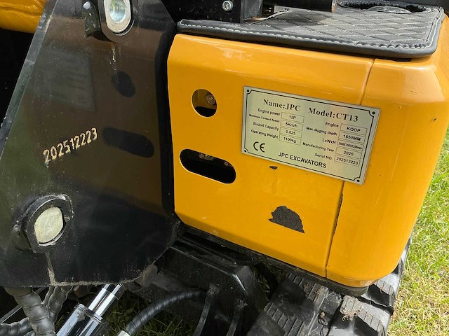 2026 jpc ct13 minigraafmachine - minigraver - mini rupsgraafmachine - afbeelding 23 van  24