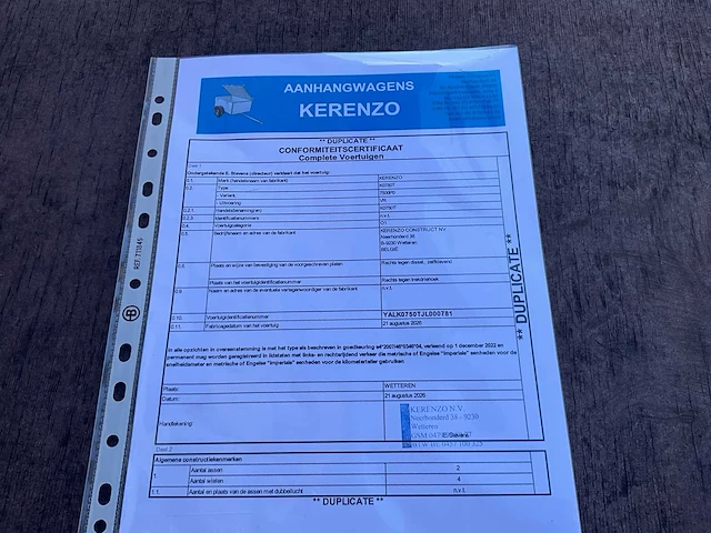 2026 kerenzo k0750t aanhangwagen - afbeelding 5 van  13