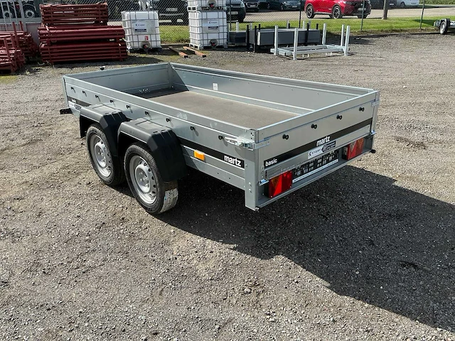 2026 martz basic 264/2 kipp - bakwagen 264 x 126 - 750kg - aanhangwagen - dubbelas - afbeelding 8 van  14