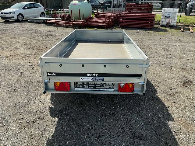 2026 martz basic 264/2 kipp - bakwagen 264 x 126 - 750kg - aanhangwagen - dubbelas - afbeelding 9 van  14