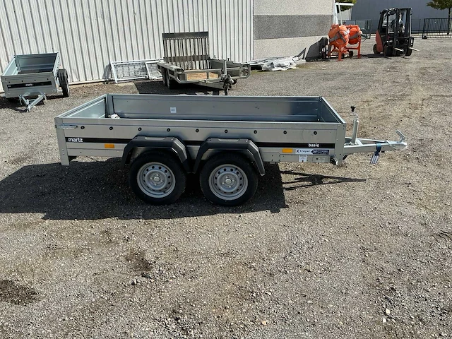 2026 martz basic 264/2 kipp - bakwagen 264 x 126 - 750kg - aanhangwagen - dubbelas - afbeelding 11 van  14