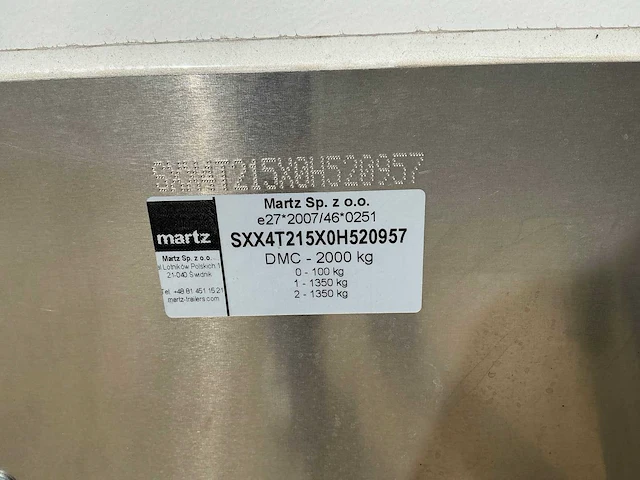 2026 martz koel aanhangwagen *ongebruikt/garantie* - afbeelding 3 van  12