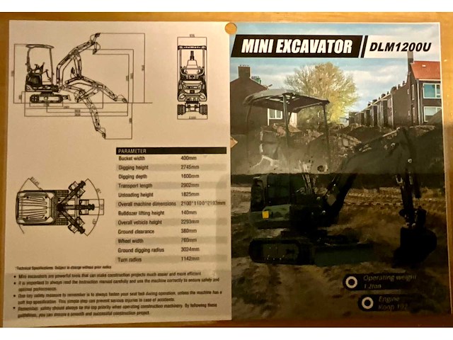 2026 nuoman minigraafmachine 1.2t - side swing & joystick - met garantie - afbeelding 15 van  23