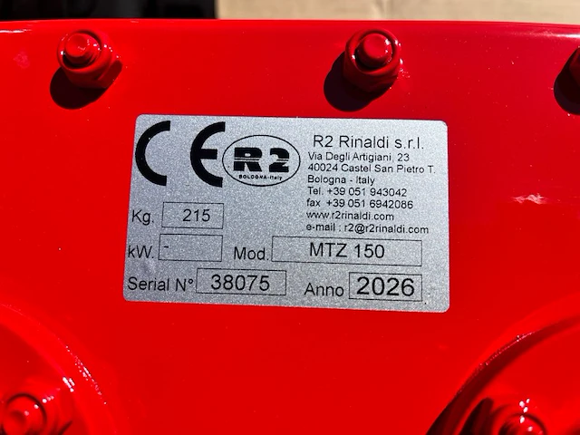2026 r2 rinaldi mtz150 rotorkopeg met kruimelrol - afbeelding 8 van  16