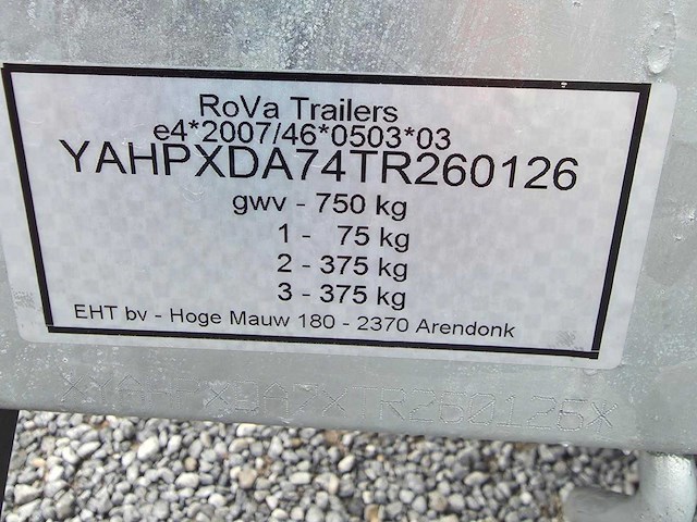 2026 rova aanhangwagen - afbeelding 7 van  9