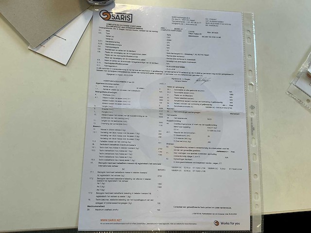 2026 saris c2c aanhangwagen machinetransporter *ongebruikt/garantie* - afbeelding 5 van  13