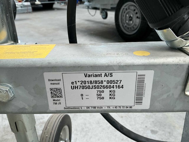 2026 variant b1aob jetski / waterscooter aanhangwagen - afbeelding 7 van  8