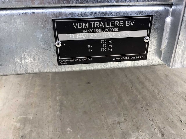 2026 vdm aanhangwagen aanhangwagen aanhangwagen aanhangwagen - afbeelding 7 van  7