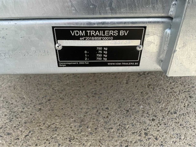 2026 vdm aanhangwagen aanhangwagen aanhangwagen aanhangwagen - afbeelding 4 van  6