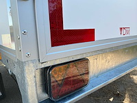2026 vdm trailers gesloten opbouw aanhangwagen *ongeremd - nieuw* - afbeelding 2 van  12