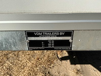 2026 vdm trailers gesloten opbouw aanhangwagen *ongeremd - nieuw* - afbeelding 3 van  12