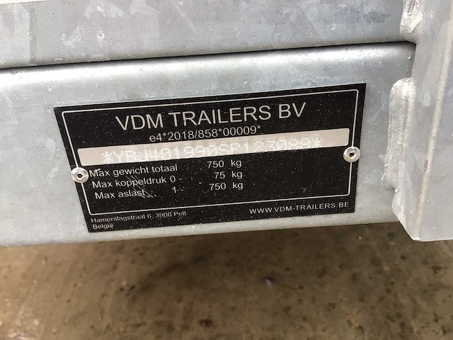 2026 vdm zeil gordijn trailer - afbeelding 4 van  12