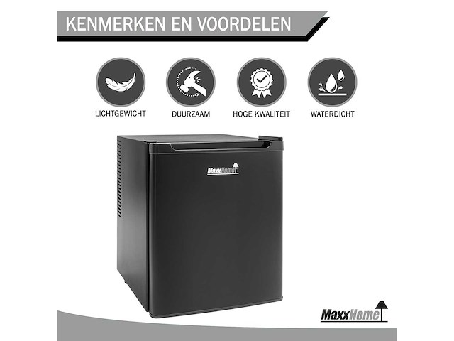 20306 - maxxhome mini koelkast - 42 liter - zwart - afbeelding 2 van  6