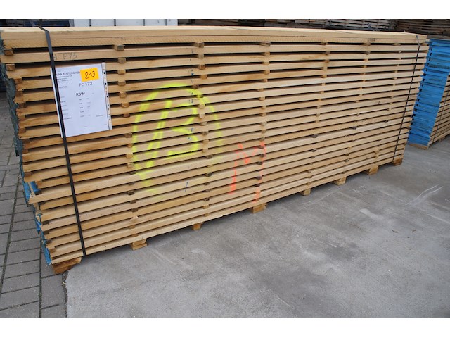 2,04 m³ eiken planken 30mm - afbeelding 1 van  4