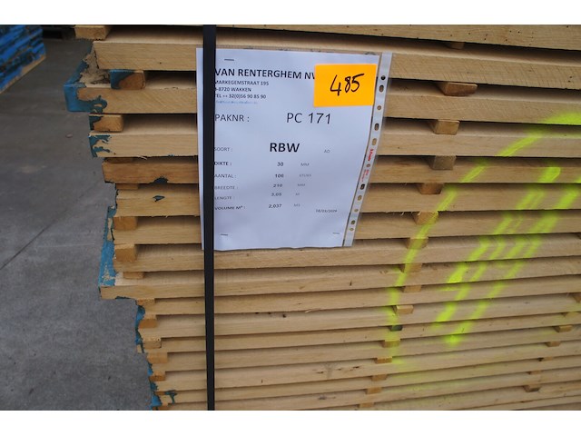 2,04 m³ eiken planken 30mm - afbeelding 2 van  3