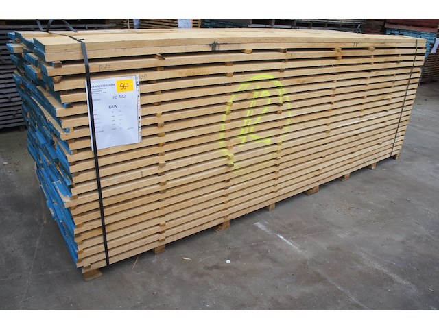 2,04 m³ eiken planken 30mm - afbeelding 1 van  4