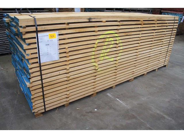 2,04 m³ eiken planken 30mm - afbeelding 1 van  4