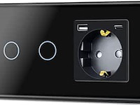 206x touch-lichtschakelaar wit + zwart, tawoia