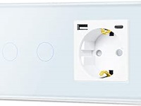 206x touch-lichtschakelaar wit + zwart, tawoia - afbeelding 2 van  2