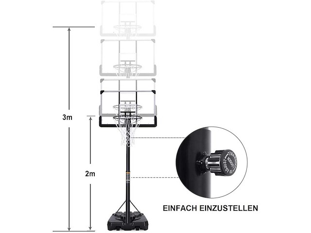 20934 -maxxsport basketbalstandaard - xl - 2 tot 3m - afbeelding 2 van  4