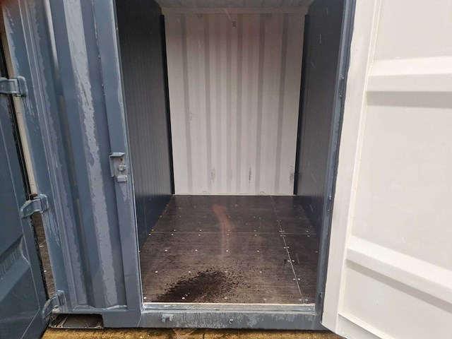 20ft 3 deuren - 3 compartimenten 3 x 2,4 opslagcontainer - afbeelding 1 van  1