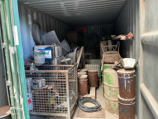 20ft opslagcontainer met inhoud - afbeelding 7 van  12