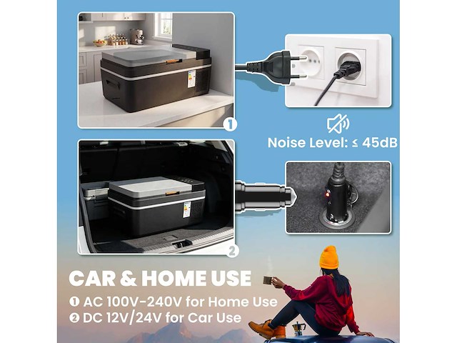 20l compressorkoeler -20 °c tot +20 °c elektrische koeler met app-besturing - afbeelding 5 van  6