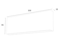 20w led wandlamp duo licht waterdicht 30cm(4x) - afbeelding 8 van  9