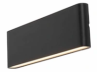 20w led wandlamp duo licht zwart warm wit waterdicht 30cm(2x)