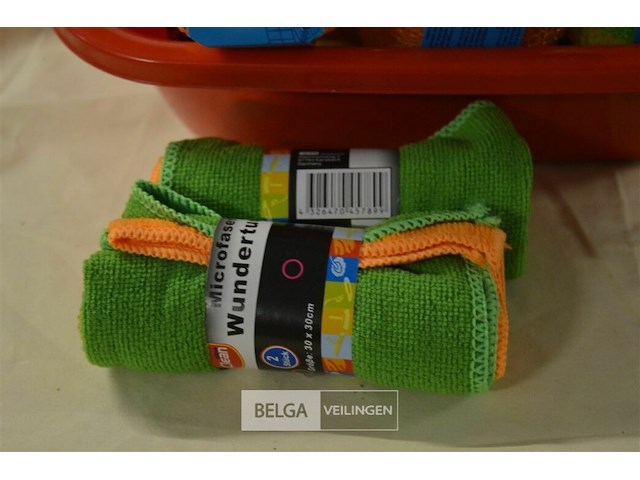 ±20x 3st pannensponsen +2x 2st microvezeldoek 30x30cm - afbeelding 3 van  3