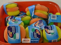 ±20x 3st pannensponsen +2x 2st microvezeldoek 30x30cm - afbeelding 2 van  3