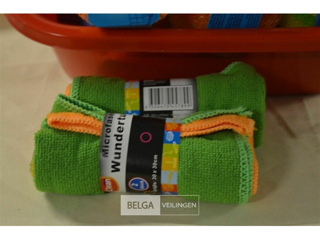 ±20x 3st pannensponsen +2x 2st microvezeldoek 30x30cm - afbeelding 3 van  3