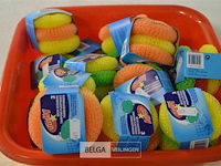 ±20x 3st pannensponsen +2x 2st microvezeldoek 30x30cm - afbeelding 2 van  3