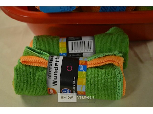 ±20x 3st pannensponsen +2x 2st microvezeldoek 30x30cm - afbeelding 3 van  3