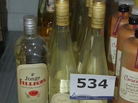 20x fles gedistilleerde drank, wo. 1x filliers jonge ambachtelijke graanjenever, diverse reserve du pere vages eau de vie de mirabelle en l'heritage de l'abbe rousseau marc de bourgogne - afbeelding 1 van  4