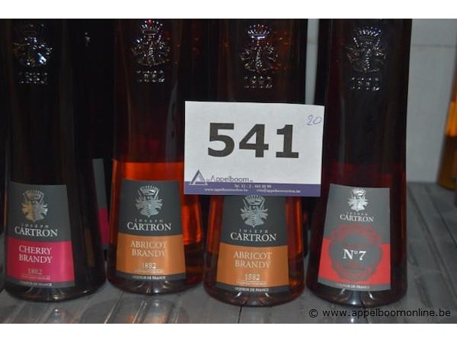 20x fles likeur, joseph cartron, 70cl - afbeelding 2 van  2