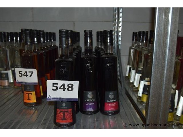 20x fles likeur, joseph cartron, wo. the rooibos, violette, grenade - afbeelding 1 van  2