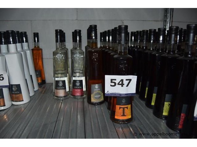 20x fles likeur/wijn, joseph cartron, wo. gingembre, lychee, ratafia, vin cuit de provence - afbeelding 1 van  3