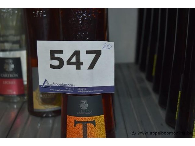 20x fles likeur/wijn, joseph cartron, wo. gingembre, lychee, ratafia, vin cuit de provence - afbeelding 3 van  3