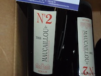 20x fles rode wijn, maucaillou, n°2 de maucaillou, moulis, 2008, 75cl - afbeelding 2 van  3
